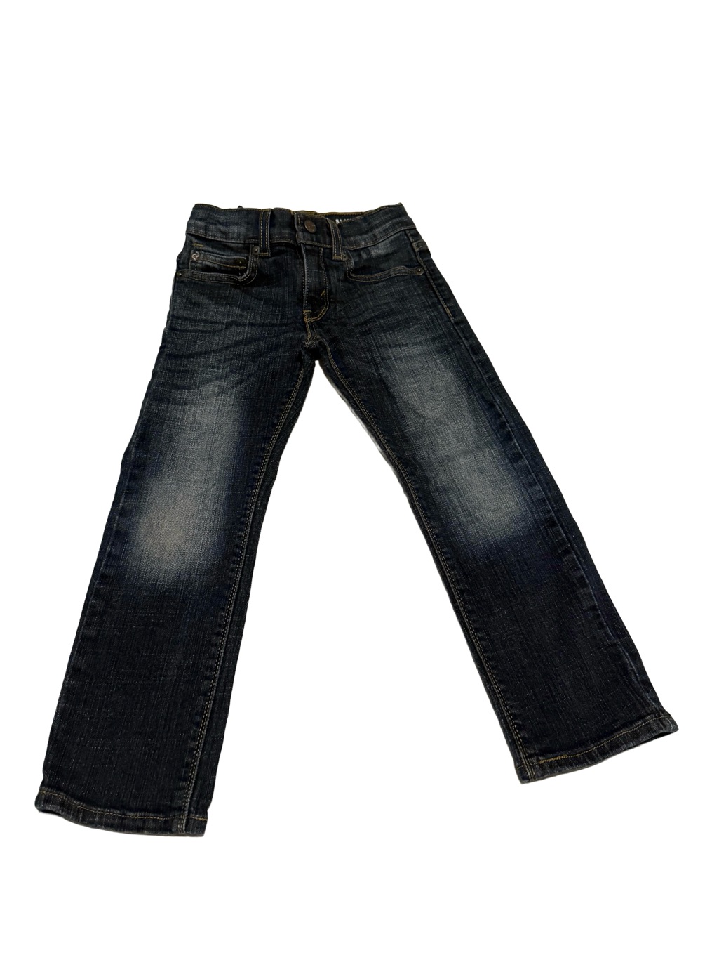 Denizen From Levi's Kids Dark Blue 218 Slim Straight Fit Jeans
